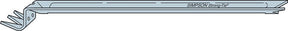 Simpson Strong-Tie NCA Series NCA2X10-16 Nailless Compression Bridging, 15-13/16 in L, 0.69 in W, Steel, Galvanized, Pack of 100