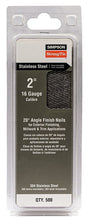 Simpson Strong-Tie S16N200PFB Finishing Nail, 6d, 2 in L, 16 ga Gauge, Stainless Steel, T-Style Head