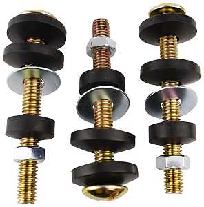 Plumb Pak PP835-181 Bolt Set, Specifications: 5/16-18 x 3 in Size, Brass
