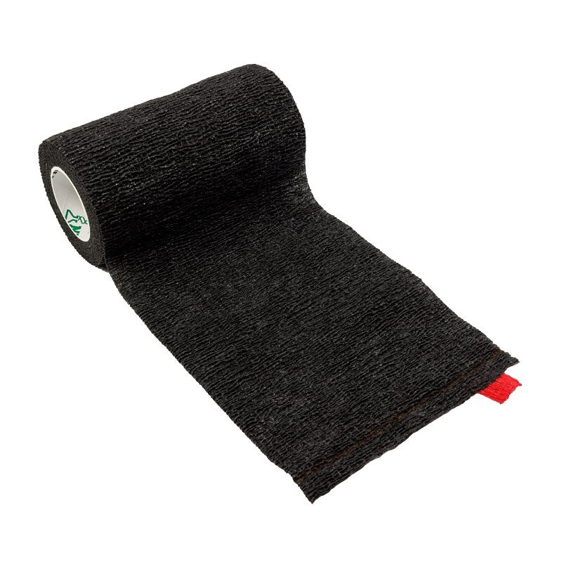 Ideal TA3400BLK-E Cohesive Flexible Bandage, 5 yd L, 4 in W, Black
