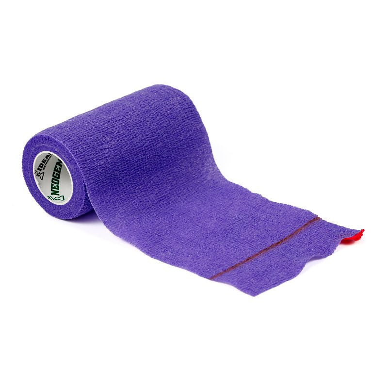 Neogen SyrFlex TA3400PUR-E Cohesive Bandage, 5 yd L, 4 in W, Purple