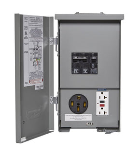 Connecticut Electric CESMPSC55GRHR RV Panel Power Outlet, 1-Phase, 50 A, 120/240 V, NEMA 3R Enclosure
