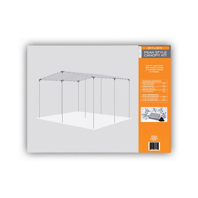 AHC 20 ft. W X 20 ft. L Heavy Duty Polyethylene Canopy Tarp Silver
