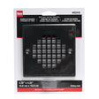 Oatey 130 Series 42418 Screw-In Strainer with Ring, Stainless Steel, Black, Matte, Specifications: Square Shape