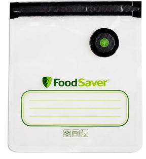 FoodSaver 2144086 Reusable Vacuum Bag, 1 qt, Plastic, Pack of 4