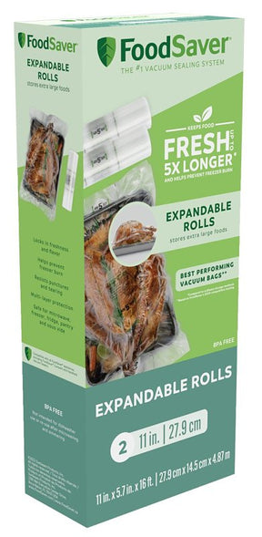 FoodSaver 2159398 Expandable Vacuum Seal Roll, Pack of 4