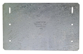 Simpson Strong-Tie PSPNZ Series PSPN58Z Protecting Shield Plate, 16 ga, Steel, ZMAX, Pack of 25