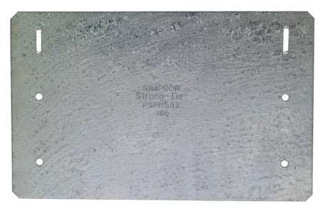 Simpson Strong-Tie PSPNZ Series PSPN58Z Protecting Shield Plate, 16 ga, Steel, ZMAX, Pack of 25