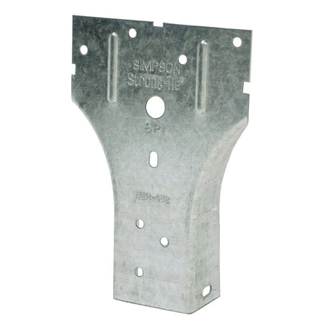 Simpson Strong-Tie SP1 Stud Plate Tie, 5-1/16 in L x 3-1/2 in W Dimensions, 20 ga, Steel, Galvanized/Zinc, 1/PK, Pack of 100