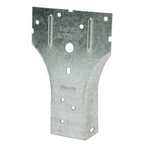Simpson Strong-Tie SP1 SP1Z Stud Plate Tie, 5-1/16 in L, 3-1/2 in W, Steel, Galvanized, Fastening Method: Nail, Pack of 100