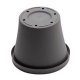 Bloem Terra 7.25 in. H X 8.75 in. W X 6 in. D Resin Traditional Planter Charcoal