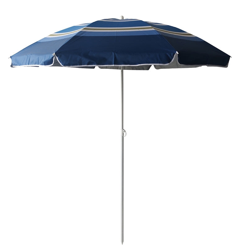 Seasonal Trends JL-001 Beach Umbrella, 78.74 in H, 5.9 ft L Canopy, Round Canopy, Steel Frame, Polyester Fabric Pack of 12