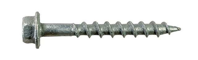 Simpson Strong-Tie Strong-Drive SD SD9112R100 Connector Screw, #9 Thread, 1-1/2 in L, Hex Head, Serrated Thread