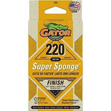 Gator 7302 Sanding Sponge, 5 in L, 3 in W, 220 Grit, Aluminum Oxide Abrasive, Jumbo Size
