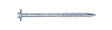 Simpson Strong-Tie Strong-Drive SDWH27600G-RP1 Screw, 6 in L, Serrated Thread, Large Washer Head, Hex Drive, Steel