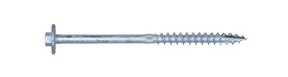 Simpson Strong-Tie Strong-Drive SDWH27600G-RP1 Screw, 6 in L, Serrated Thread, Large Washer Head, Hex Drive, Steel