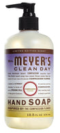 Mrs. Meyer's Clean Day 11306 Hand Soap, Liquid, Compassion Flower, 12.5 fl-oz Bottle