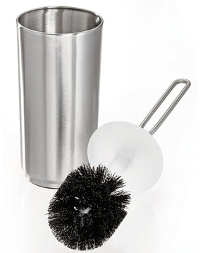 iDESIGN 28230 Brush and Holder, Polypropylene Bristle, Steel Holder, Silver Holder, Pack of 4