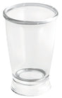 iDESIGN Franklin 45220 Tumbler Cup, Plastic, Clear, Pack of 2