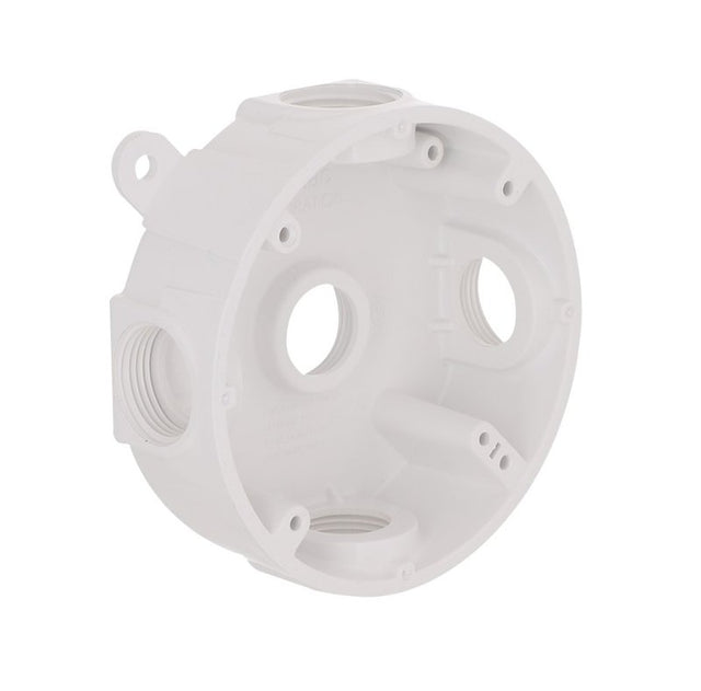 ROUND WP BOX NM WHT 1/2IN OTLT