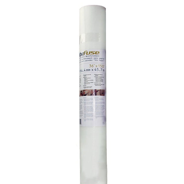 Adfors FibaFuse FDW8442-U Paperless Wall Repair Fabric, 75 ft L, 36 in W, White