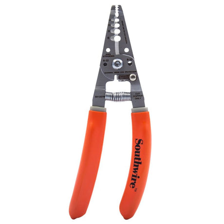 Southwire S1626STR Compact Wire Stripper/Cutter, 24 to 14 AWG Solid, 26 to 16 Stranded Stripping, 6-1/4 in OAL