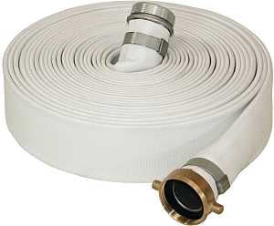 Abbott Rubber 1131-3000-50 Mill Discharge Hose, 3 in ID, 50 ft L, Male Thread x Female, Rubber