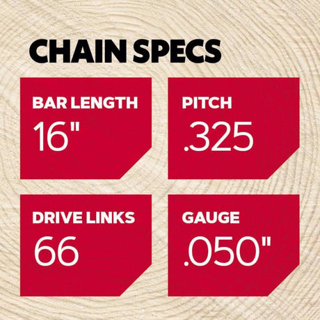 Oregon SpeedCut M66 16 in. Chainsaw Chain 66 links