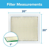 Filtrete 702-4 Air Filter, 20 in L, 20 in W, 8 MERV, 700 MPR, Fiberglass Frame, Pack of 4