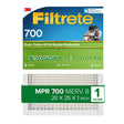 Filtrete 703-4 Air Filter, 25 in L, 20 in W, 8 MERV, 700 MPR, Fiberglass Frame, Pack of 4
