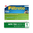 Filtrete 710-4 Air Filter, 12 in L, 12 in W, 8 MERV, 700 MPR, Pack of 4