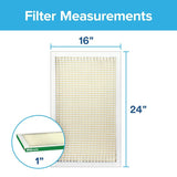 Filtrete 725-4 Air Filter, 24 in L, 16 in W, 8 MERV, 700 MPR, Pack of 4
