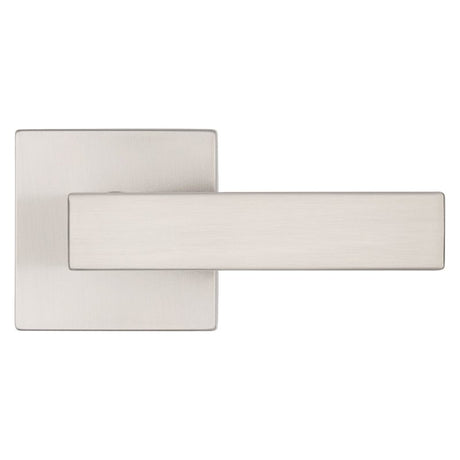 Kwikset Signature, Singapore 720SAL SQT 15 Hall/Closet Handle, Lever Handle, Zinc, Satin Nickel, Universal Hand