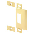 Defender Security U 9495 Adjustable Door Strike Plate, 4-3/4 in L, 1-1/4 in W, Steel, Brass