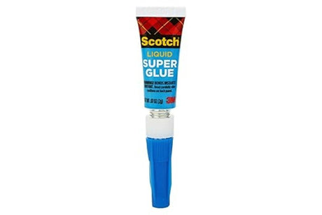 Scotch CBGNHW011109 Super Glue, Liquid, Transparent, 0.07 oz Tube