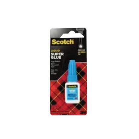 Scotch AD110 Super Glue, Liquid, Sharp Irritating, Transparent, 0.18 oz, Bottle