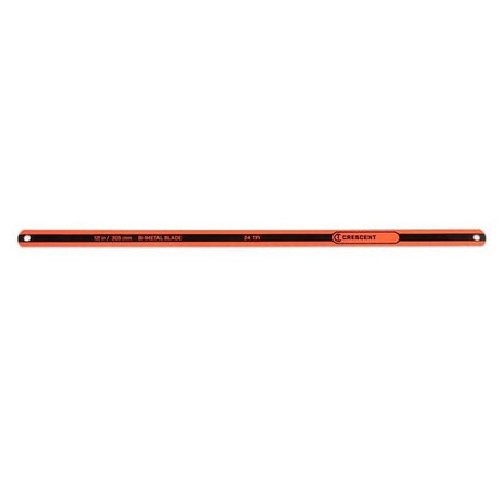 Crescent CRBB1203 Hacksaw Replacement Blade, 12 in L, 24 TPI, Bi-Metal Cutting Edge