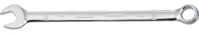 DEWALT DWMT72195OSP Combination Wrench, SAE, 1/2 in Head, 6-15/32 in L, 12-Point, Steel, Chrome-Plated