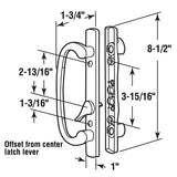 Prime-Line C 1280 Handleset, Aluminum, Painted, 1-3/4 in L