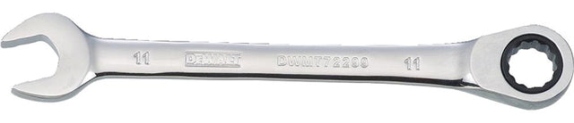 DEWALT DWMT72299OSP Combination Wrench, Metric, 11 mm Head, 5-25/32 in L, 12-Point, Steel, Chrome-Plated
