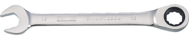DEWALT DWMT72304OSP Combination Wrench, Metric, 16 mm Head, 7-15/16 in L, 12-Point, Steel, Chrome-Plated