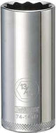 DEWALT DWMT74141OSP Drive Hand Socket, 13/16 in Socket, 3/8 in Drive, 12-Point, Steel, Polished Chrome Vanadium