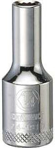 DEWALT DWMT74191OSP Drive Hand Socket, 1/4 in Socket, 3/8 in Drive, 12-Point, Steel, Polished Chrome Vanadium