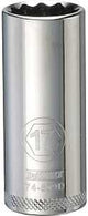 DEWALT DWMT74509OSP Drive Hand Socket, 17 mm Socket, 3/8 in Drive, 12-Point, Steel, Polished Chrome Vanadium
