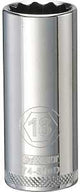 DEWALT DWMT74510OSP Drive Hand Socket, 18 mm Socket, 3/8 in Drive, 12-Point, Steel, Polished Chrome Vanadium