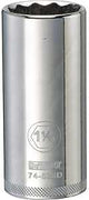 DEWALT DWMT74538OSP Drive Socket, 1-1/16 in Socket, Deep Socket, 3-1/8 in OAL, 1/2 in Drive, 12-Point, Vanadium Steel