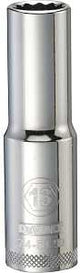 DEWALT DWMT74542OSP Drive Socket, 13 mm Socket, Deep Socket, 3-1/8 in OAL, 1/2 in Drive, 12-Point, Vanadium Steel