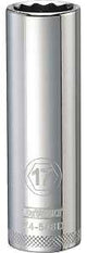 DEWALT DWMT74548OSP Drive Socket, 17 mm Socket, Deep Socket, 3-1/8 in OAL, 1/2 in Drive, 12-Point, Vanadium Steel