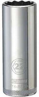 DEWALT DWMT74552OSP Drive Hand Socket, 22 mm Socket, 1/2 in Drive, 12-Point, Steel, Polished Chrome Vanadium