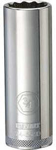 DEWALT DWMT74554OSP Drive Hand Socket, 3/4 in Socket, 1/2 in Drive, 12-Point, Steel, Polished Chrome Vanadium